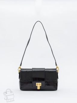 Сумка женская кожаная 6052L black Polina&Eiterou в Новосибирске