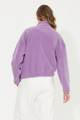 Женский сиреневый свитшот Неожиданная скидка в корзине - U.s. polo assn фото 5