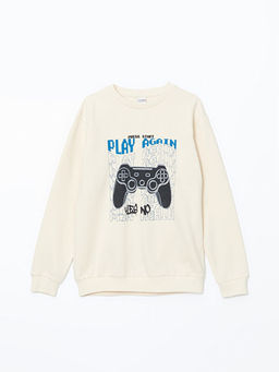 Bisiklet Yaka Erkek ?ocuk Sweatshirt