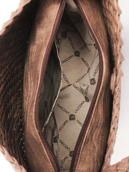 LACCOMA сумка СУ1053-2-винтаж коричневый эко кожа хлопок  фото 4