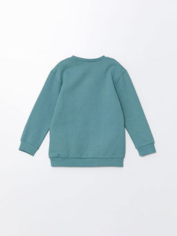 Bisiklet Yaka Uzun Kollu Bask?l? Erkek Bebek Sweatshirt - Waikiki фото 3