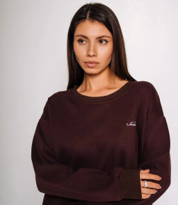 Свитшот #КТ2310 (5), шоколадный