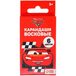 Восковые карандаши, набор 6 цветов, Тачки - Disney фото 5