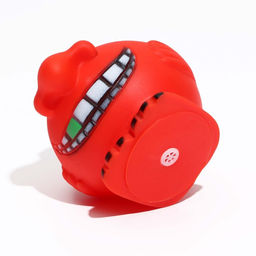 Игрушка пищащая Монстрик для собак, 8,5 х 7 см, красная - Пижон фото 5