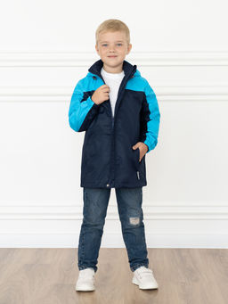 Ветровка детская синяя/бирюза 20-019/1 (110-116, 60)