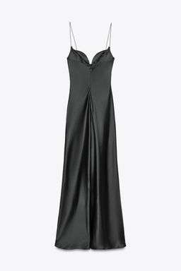 LONG SATIN DRESS - Zara фото 14
