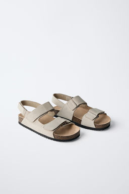 SPLIT SUEDE LEATHER SANDALS - Zara фото 2