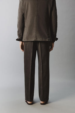 WASHED-EFFECT SUIT TROUSERS - Zara фото 3