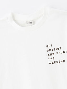 Oversize Bisiklet Yaka Erkek ?ocuk Ti??rt