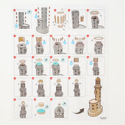 Деревянный конструктор «Маяк Анива», 39×18 см, 168 деталей