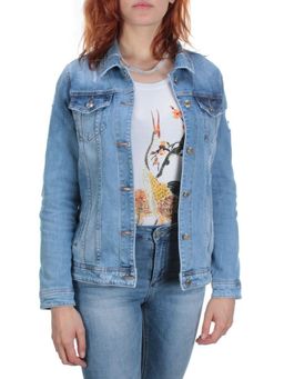 TB105 BLUE Куртка джинсовая женская (95% хлопок, 5% стрейч) - Fashion фото 9