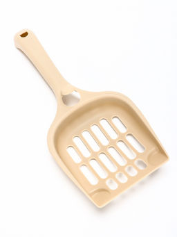 Лоток для кошек "Фур-Мур", 48×35.5 см, с высоким бортом, с совком, покрытие Soft-touch, цвет капучино