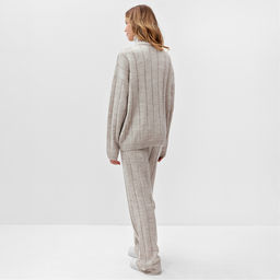 Костюм женский (джемпер, брюки) MINAKU: Knitwear Collection, размер 42-44, капучино