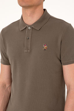 Erkek Slim Fit Polo Yaka Vizon Basic Ti__rt Sepette S_rpriz _ndirim - U.s. polo assn фото 7