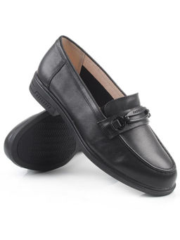 06-DEB33-1 BLACK Туфли женские (натуральная кожа)