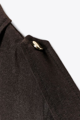 CARGO WAISTCOAT WITH LINEN