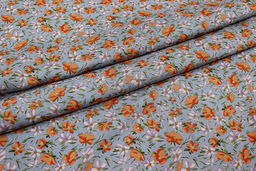 Штапель Воздушная легкость цв.серый, ш.1.45м, вискоза-100%, 100гр/м.кв - Купава фото 5