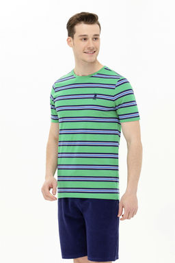 U. S. Polo Assn Мужская зеленая футболка с круглым вырезом - U.s. polo assn фото 8