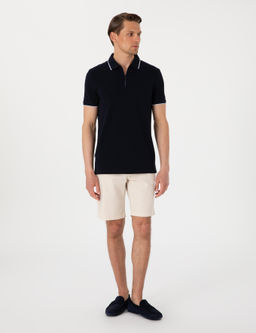 Bej Slim Fit Keten Kar___ml_ Beli Ba_c_kl_ Dokuma _ort - Pierre cardin фото 3