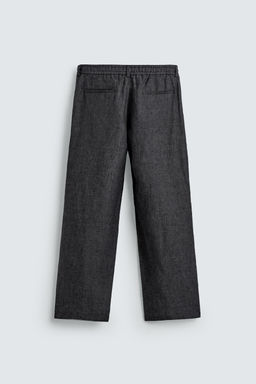 100% LINEN SUIT TROUSERS - Zara фото 6