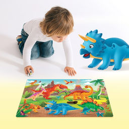 Мега-пазл Мир динозавров, 24 детали - Puzzle time фото 2