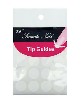 Planet Nails Трафарет для французского маникюра круглый, белый