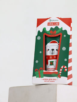 Крем для рук новогодний 30 мл, аромат сахарный леденец, URAL LAB