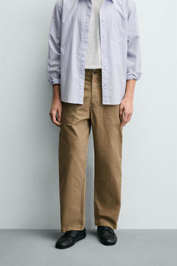 FADED STRAIGHT-LEG TROUSERS - Zara фото 2