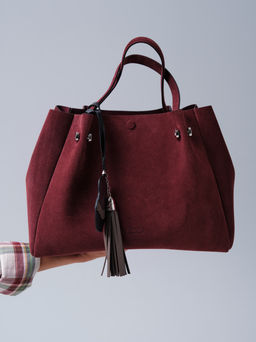 Замшевая сумка с матрешкой Vasilisa DBR 31210 махагон  фото 3