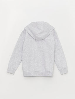 Kap??onlu Basic Uzun Kollu Erkek ?ocuk Fermuarl? Sweatshirt - Waikiki фото 2