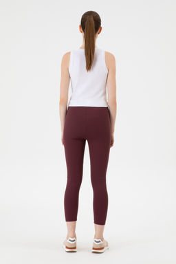 KadДn Bordo YГksek Bel ToparlayДcД GГnlГk Tayt - U.s. polo assn фото 4