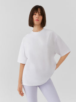 10200510119 Футболка жен. Sora белый принт