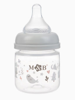 Бутылочка для кормления M&B, ШГ Ø50 мм, +0мес., 120 мл., набор 2 шт. в кор.