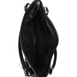 Сумка женская иск/кожа+нат/замша GT-MAQ 63109GY, 1отд+карм/пер, черный SALE 202555 - Adelia фото 4