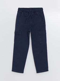 Beli Lastikli K?z ?ocuk Kargo Pantolon