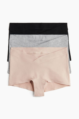 MAMA Pack de 3 bragas Shortie de algodon