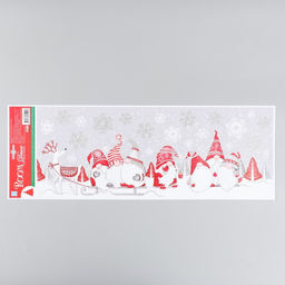 Декоративная наклейка интерьерная Room Decor «Гномы в санях», 21×53 см