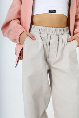 Брюки багги деним, нюд - Inzibe фото 6