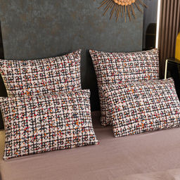 Комплект постельного белья Люкс Сатин 100% хлопок на резинке AR339 2 спальный/70-70 2 шт;50-70 2 шт - Ситрейд фото 5