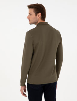 Koyu Haki Regular Fit Sweatshirt - Pierre cardin фото 5