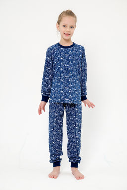 Пижама детская из кулирки пенье на манжетах Дрёма космос - Амадэль фото 6