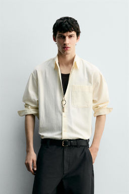 TEXTURED STRIPED SHIRT - Zara фото 2