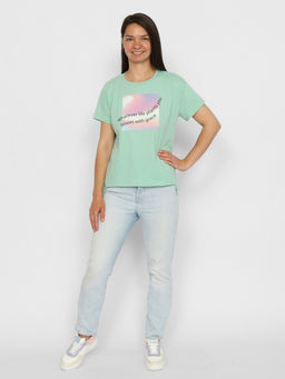 CRB wear/CSSW 60264-37 Футболка женская,зеленый/Ex.Cherubino  фото 3
