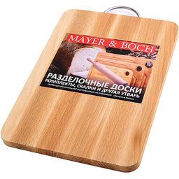 01-5 Доска разделочная прямуг/мал мет/руч MB(х10) - Mayer&boch фото 4