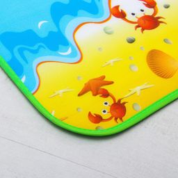 Игровой коврик для детей на фольгированной основе Морской мир, размер 180х150x0,5 см, Крошка Я фото 3