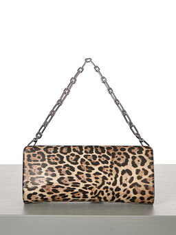 LACCOMA клатч Y2216-2-леопард матовый натуральная кожа полиэстер фото 3