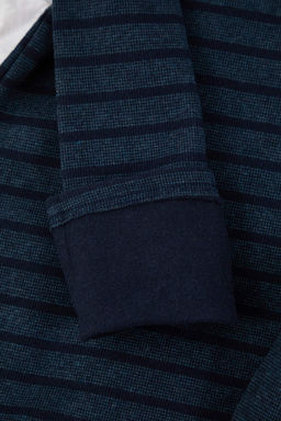 Petrol Regular Kal?p Dokulu Cizgili Dugmeli Yaka Orme Pijama Tak?m? TMNAW26PT00042 - Trendyolmilla фото 4