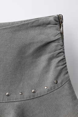 RUFFLED SKIRT WITH STUDS - Zara фото 9