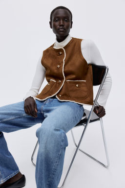 Chaleco con forro de peluche - H&m фото 5