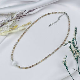 Чокер из Бразильского агата с Селенитом 38 см +